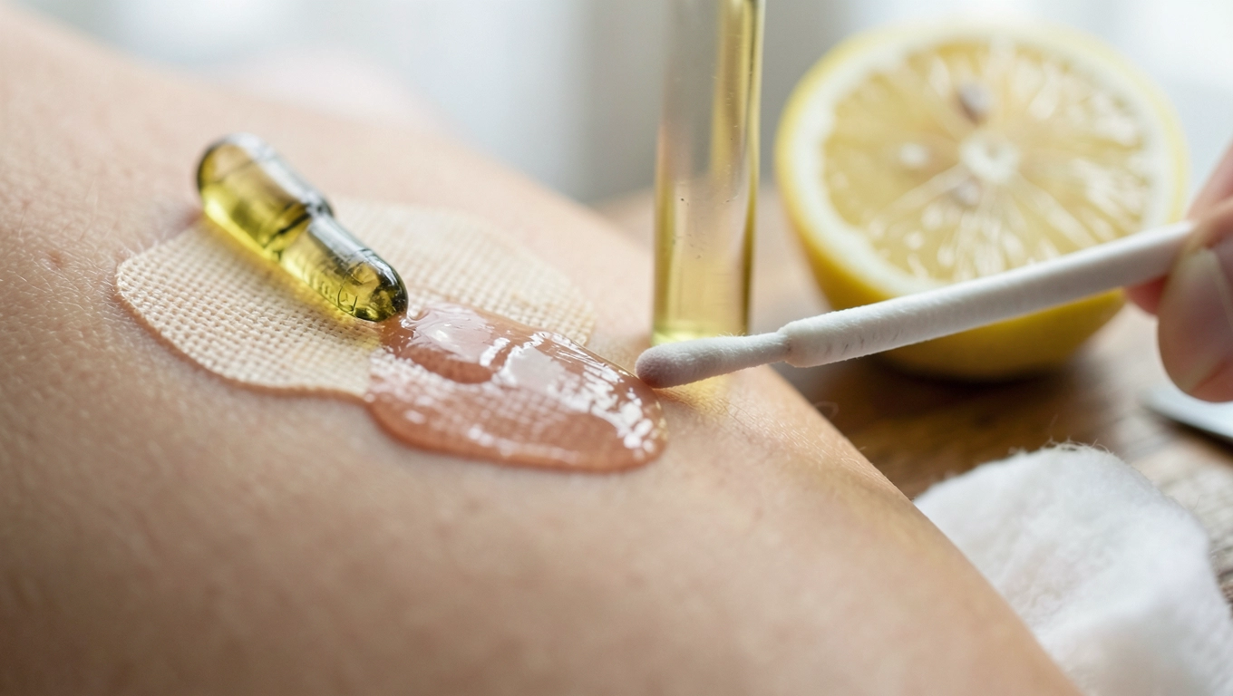 czym zmyć klej po plastrze domowym sposobem